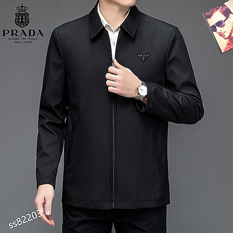 replica prada men jackets|prada denim jacket men's.